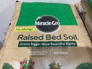 lot 9 image: LOT OF 9 Miracle-Gro Fruit Flower and Vegetable Organic Raised Bed Soil 40QT
