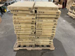 lot 154 image: LOT OF 32 Furinno Simplistic a Frame Computer Desk Pallet
