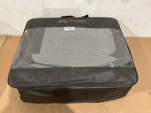 lot 159 image: Coverado Black and Gray Car Seat Covers Full Set, 5 Seats Premium Leather Front and Back Auto Seat Protectors