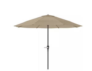 lot 461 image: Pure Garden Beige Outdoor Umbrella Patio Shade. 9ft