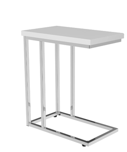 lot 466 image: Lavish Home Modern C Shaped End Table. 11.75D x 19.75W x 23.75H