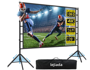 lot 400 image: Projector Screen and Stands, Upgraded Large Projections Screens Easy to Setup 102H