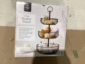 lot 529 image: Members Mark 3-Tier Basket Stand