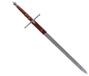 lot 487 image: Medieval Sword  William Wallace Sword from Braveheart Replica with Stainless-Steel Double-Edged Blade. BLADE SIZE 22