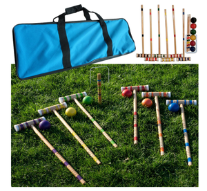 lot 495 image: Hey Play 6-Player Croquet Set