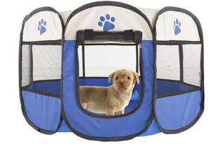 lot 519 image: LOT OF 2 PETMAKER Pop-Up Pet Playpen. 31X23