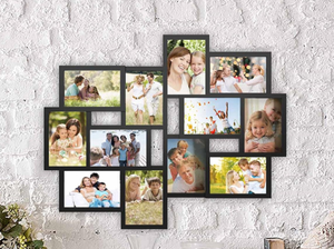 lot 521 image: Lavish Home 12-Photo Picture Frame Collage. 4X6