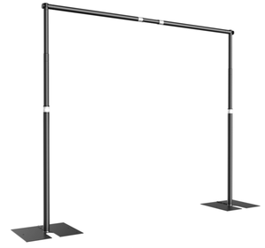 lot 74 image: EMART Pipe and Drape Backdrop Stand Kit, Heavy Duty Backdrop Stand