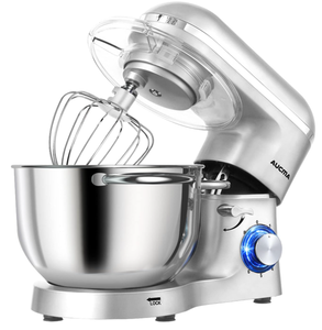 lot 75 image: Aucma Stand Mixer,6.5-QT 660W 6-Speed Tilt-Head Food Mixer, Kitchen Electric Mixer with Dough Hook