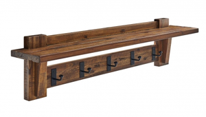 lot 84 image: Bolton Furniture Wal Mounted Hook Shelf