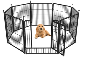 lot 89 image: FXW Rollick Dog Playpen for Yard, RV CampingPatented, 8 Panels