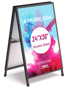 lot 553 image: Relx A Frame Sign Holder Outdoor, Sidewalk Signs for Businesses Outdoor, Sandwich Boards Holder
