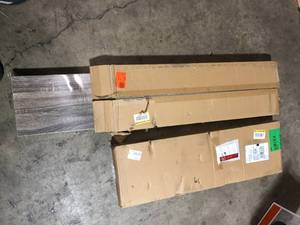 Lot of 2 inPlace 36 in. W x 10 in. D x 2 in. H Rustic Wood Floating Shelf  Customer Returns See Pictures