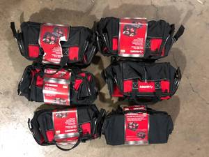 Lot of Husky 12 in. and 15 in. Tool Bag Combo  Customer Returns See Pictures