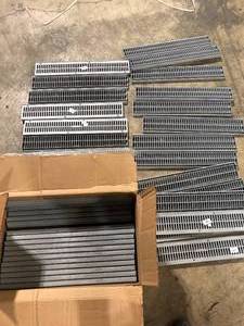 Lot of NDS 2 ft. Plastic Spee-D Channel Drain Grate in Gray Customer Returns See Pictures