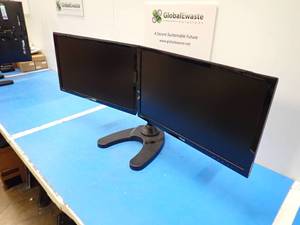 Dual Monitor Stand with two Monitors and power cables&nbspASUS&nbspVS247 LCD  23.6 screen with 1920 x 1080 HD Resolution&nbspASUS&nbspVS247 LCD  23.6 screen with 1920 x 1080 HD Resolution&nbsp
