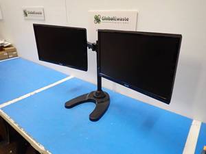 Dual Monitor Stand with two Monitors and power cables&nbspASUS&nbspVS228 LCD  21.5 screen with 1920 x 1080 HD Resolution&nbspASUS&nbspVE248 LCD  24 screen with 1920 x 1080 HD Resolution&nbsp