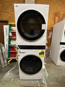 lot 10 image: LG THIN Q STACKABLE WASHER DRYER