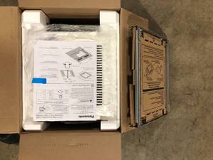 Panasonic WhisperFit DCLED, Pick-A-Flow 50,80,110 CFM ENERGY STAR Quiet Ceiling Bathroom Exhaust Fan, Flex-Z Fast Install Bracket Customer Returns See Pictures