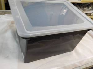 lot 4 image: Storax Office Storage Tote with Lid...