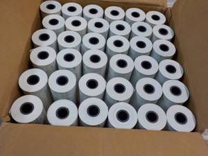 lot 10 image: Quill Heavy Mesh Thermal Receipt 4 Rolls - retail $105 - 36 rolls total