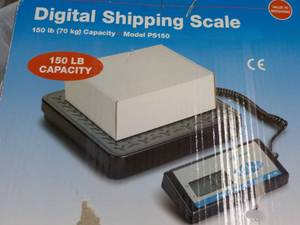 lot 21 image: Becknell Digital Shipping Scale- 150 lb. Capacity Model PS150