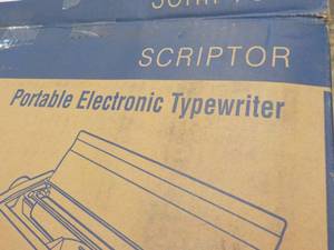 lot 32 image: Royal Scriptor Portable Electronic Typewriter with Accessories  retail $240