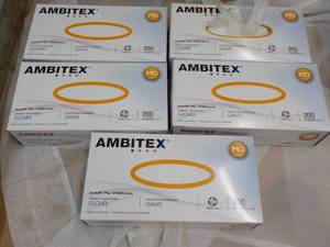 lot 33 image: 1000 Abitex Synthetic Polyethylene Gloves - size MD