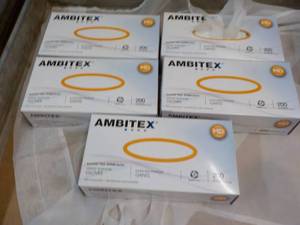 lot 34 image: 1000 Abitex Synthetic Polyethylene Gloves - size MD