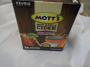 lot 70 image: Keurig 24 ct Motts Hot Apple Cider Kcups