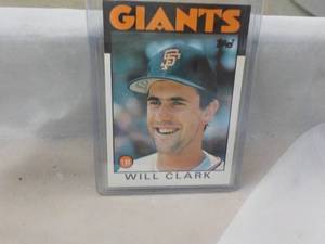 lot 184 image: Will Clark Card in a protective sleeve