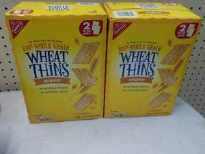 lot 365 image: 2 x 2 lb. 8 oz Boxes Nabisco Wheat Thins
