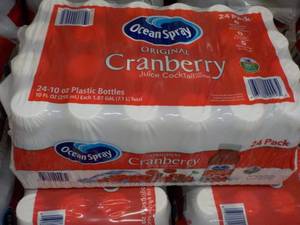 lot 366 image: 24 pack Ocean Spray Cranberry Juice...
