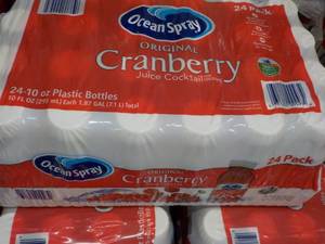 lot 367 image: 24 pack Ocean Spray Cranberry Juice...