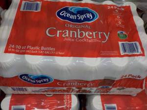 lot 368 image: 24 pack Ocean Spray Cranberry Juice...