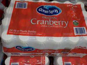 lot 369 image: 24 pack Ocean Spray Cranberry Juice...