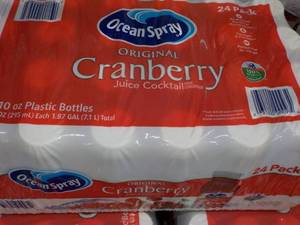 lot 371 image: 24 pack Ocean Spray Cranberry Juice...