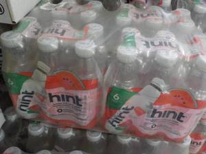 lot 375 image: 24 pack Hint Water Infused with Watermelon Essence 16 oz bottles