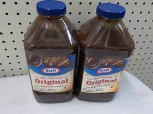 lot 384 image: 2 x 5 lb. 5 oz Jugs Kraft Barbecue Sauce Original