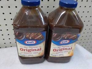 lot 387 image: 2 x 5 lb. 5 oz Jugs Kraft Barbecue Sauce Original