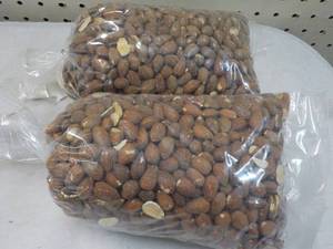 lot 398 image: 2 x 2 lb. bags Roasted Whole Almonds