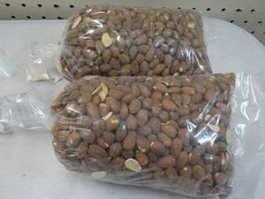lot 400 image: 2 x 2 lb. bags Roasted Whole Almonds