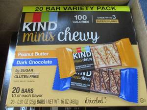 lot 98 image: KIND Mini Chewy Granola Bars 4 - 20 ct packs Best by 05092024