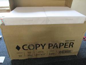 lot 99 image: 5000 Sheets Copy Paper...