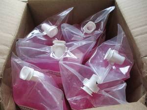 lot 110 image: Winning Hands Pink Lotion, 6 ct liter bottles