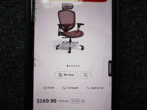 lot 117 image: Flex Fit Hyken Office Chair - maroon