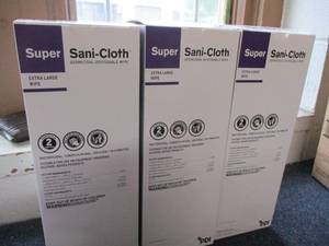 lot 126 image: Super Sani-cloth Extra Large Wipes- 150 wipes