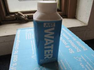 lot 139 image: Just Water Paper Based Bottles, 24 ct