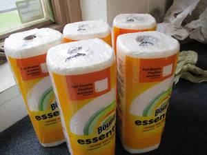lot 149 image: Bounty Essential Paper Towel Rolls- individually wrapped