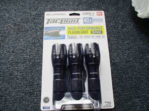 lot 215 image: TacLight High Performance Flashlight - 3 pack